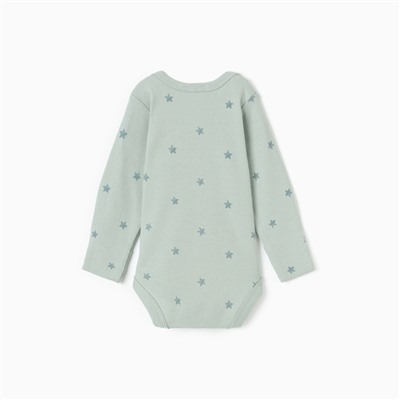 Боди детское, цвет мятный, рост 62 см (1-3 мес)