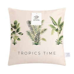 Наволочка декоративная Этель «Tropics time», 40×40 см, 100 п/э, велюр