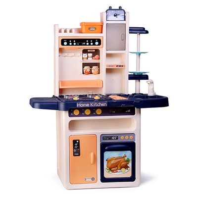 Игровой набор кухня "Давай играть" (свет, звук) 69 предметов, в коробке