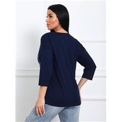 Футболка "Амели" (Чернильно-синий)