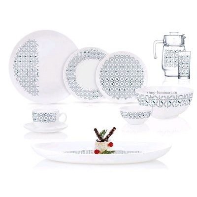 Набор столовый 46пр. DIWALI CARINOSA BLUE Q7909 LUMINARC