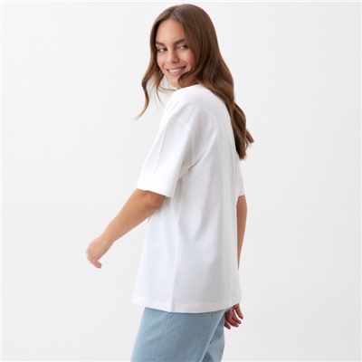 Футболка женская KAFTAN: Basic line, белая, размер 40-42