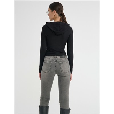 Джемперы CONTE Джемпер в рубчик с капюшоном LD 2959