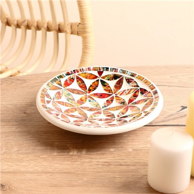 Тарелка декоративная, 21.5×21.5×5 см, керамика