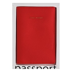 Обложка для паспорта красный,кожзам 3-619/06 Bruno Visconti