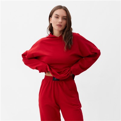 Костюм женский спортивный (толстовка, брюки) MIST, размер 40-42, красный
