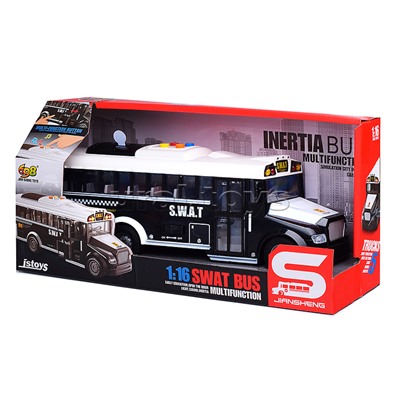 Автобус "S.W.A.T" 1:16 (свет, звук) в коробке