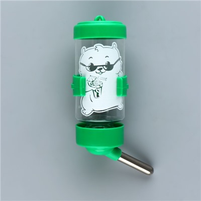 Поилка для грызунов 80 мл, 9×4.5 см, микс цветов