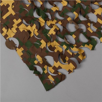Сетка маскировочная, 3 × 2,2 м, жёлто-коричневая, «Пейзаж Утка»