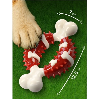 Игрушка для собак «Кость» Пижон Premium, 12.5 см, TPR+нейлон