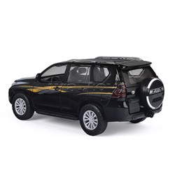 Машина металл Toyota Land Cruiser Prado, 20 см, (свет-звук, двери, капот) в коробке