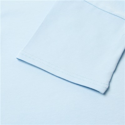 Футболка детская MINAKU: Basic Line KIDS, голубая, рост 110-116 см