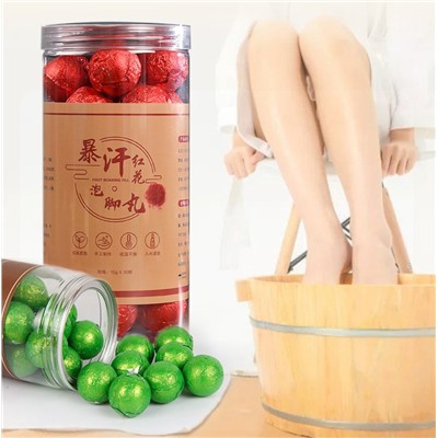 Натуральные травяные бомбочки для ног ИМБИРЬ, 30 шт. * 15 гр.