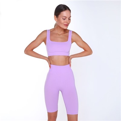 Велосипедки женские, лиловые, размер 42 (S)