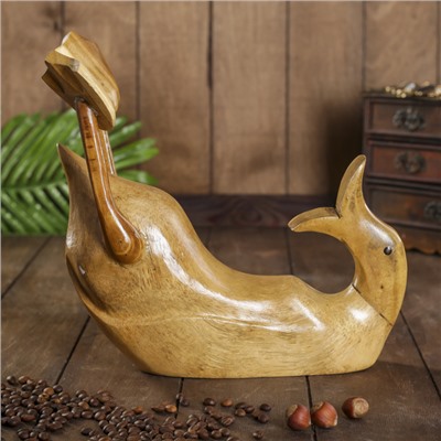 Подставка под бутылку «Классическая уточка», 37×28×13 см, дерево