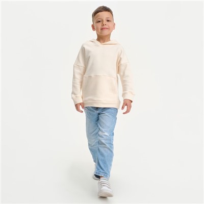 Худи детское KAFTAN Basic line, размер 34 (122-128 см), бежевое