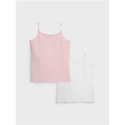 Майка трикотажная для девочек, 2 шт в комплекте