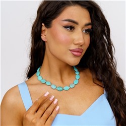 Бусы натуральный камень Амозонит, 10175, арт.218.044