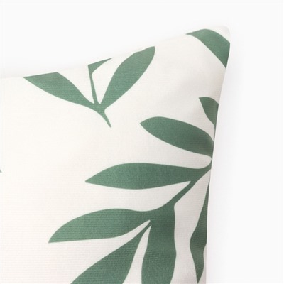 Наволочка декоративная «Этель. Листья», 40×40 см, велюр