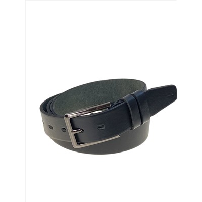 Ремень мужской из натуральной кожи, цвет черный