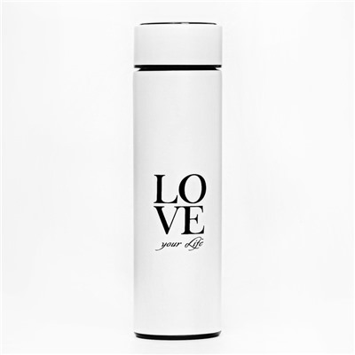 Термос, 500 мл, Basic Love, с ситечком, с датчиком температуры, сохраняет тепло 8 ч