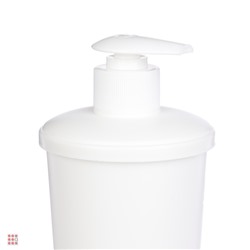 Диспенсер для жидкого мыла "Scandi" 83х83х180мм, 0,4л, белый