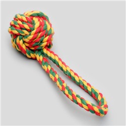 Игрушка канатная «Мяч с петлей», до 65 г, микс цветов