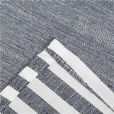 Фартук Этель «Полоса» цвет серый, 62×76 см, 50% хлопок, 50% п/э