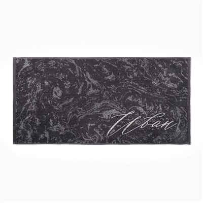 Полотенце махровое Этель «Иван», 50×90 см, 100% хлопок, 420 г/м², серое