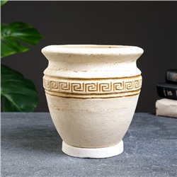 Горшок для цветов, «Аттика», 2.3 л, d=18 см, h=16 см, керамический, с поддоном