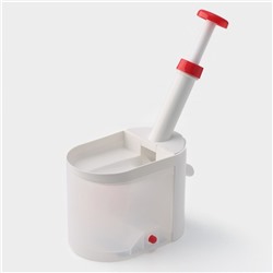 Машинка для удаления косточек из вишни Доляна «Вишнёвый сад», контейнер 450 мл, белая