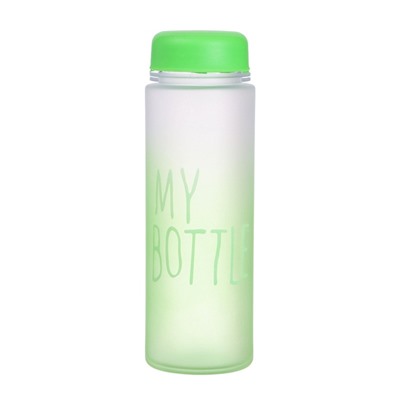 Бутылка для воды My bottle, 500 мл, 19.5×6 см, спортивная, зеленая