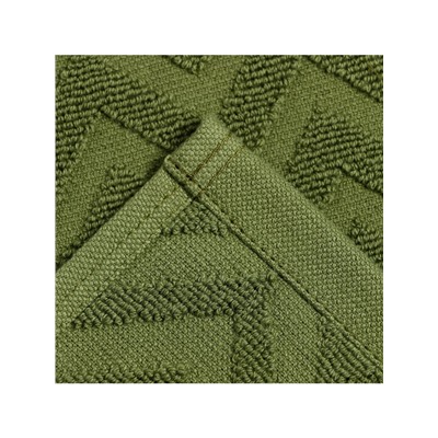 Полотенце махровое LoveLife Zig-Zag, 70×130 см, цвет тёмная трава, 100% хл, 450 г/м²
