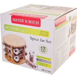 27350 Набор для специй 17пр 100мл Бамбук MB (х8)