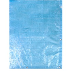 Тент защитный, 2×3 м, плотность 75 г/м², УФ, люверсы шаг 1 м, голубой