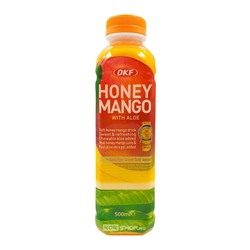 Напиток «Манго + Алоэ» фруктовый освежающий Honey Mango With Aloe OKF, Корея, 500 мл Акция