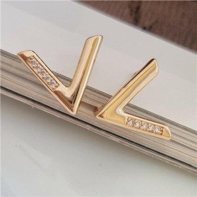 Серьги коллекция "Дубай" покрытие позолота, вставка: фианиты, 38002, арт.216.352