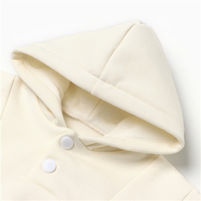 Толстовка детская «Крошка Я» Blueberry, рост 74-80 см, молочная