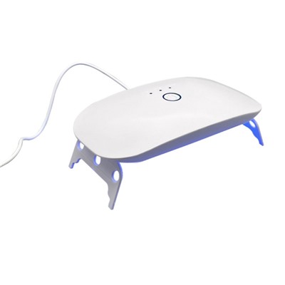 Лампа для маникюра, LED, 18 диодов, 3 Вт, таймер, USB, белая