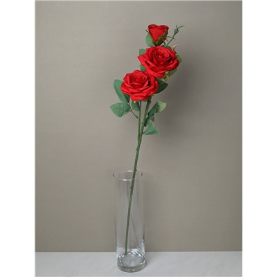 Цветок искусственный Роза 63 см / GT41-27 /уп 72/360/ (Белый)