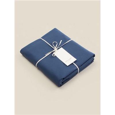 Простыня евро SL Home Percale 300ТС, 235×240 см, синяя, хлопок 100%