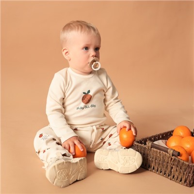 Штанишки «Крошка Я» Oranges, рост 68-74 см, молочные
