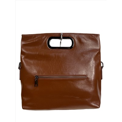 Женская сумка из натуральной кожи, цвет рыжий