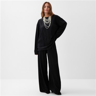 Костюм женский (блуза, брюки) MIST Classic collection, размер 40-42, чёрный