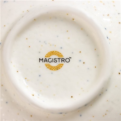 Салатник Magistro Poursephona, 300 мл, d=11.5 см, фарфор, бежевый