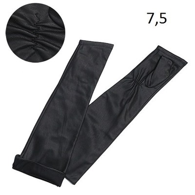 Женский длинный рукав без пальцев кожа