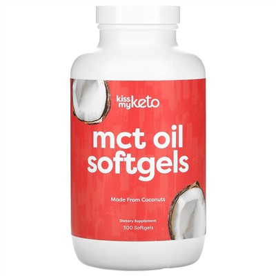 Kiss My Keto, MCT Oil Softgels, 300 Softgels