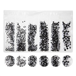 517886 Nail Art Набор страз для ногтей, черный