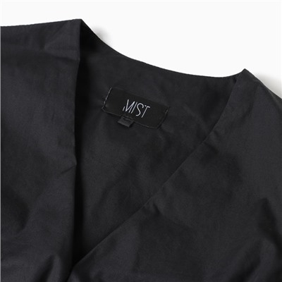 Блузка женская укороченная MIST Summer time, размер 46, чёрная