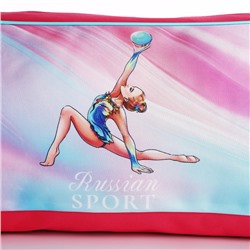 Сумка спортивная Russian sport, 40×24×21, отдел на молнии, розовая